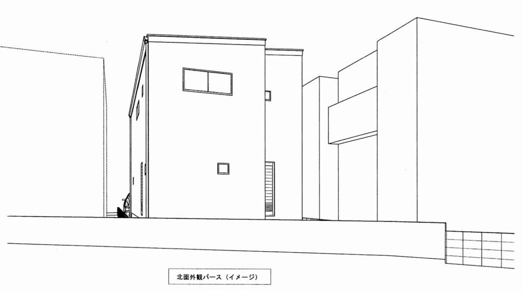外観パース図 裏
